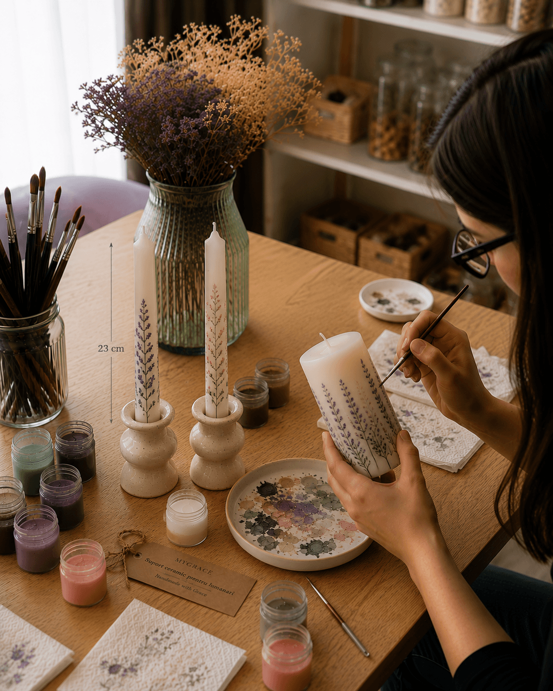 Natural Candle Painting Workshop