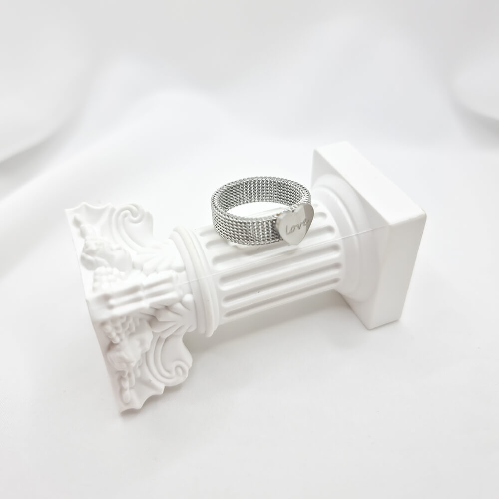 Stainless Steel Heart Ring, MYGRACE