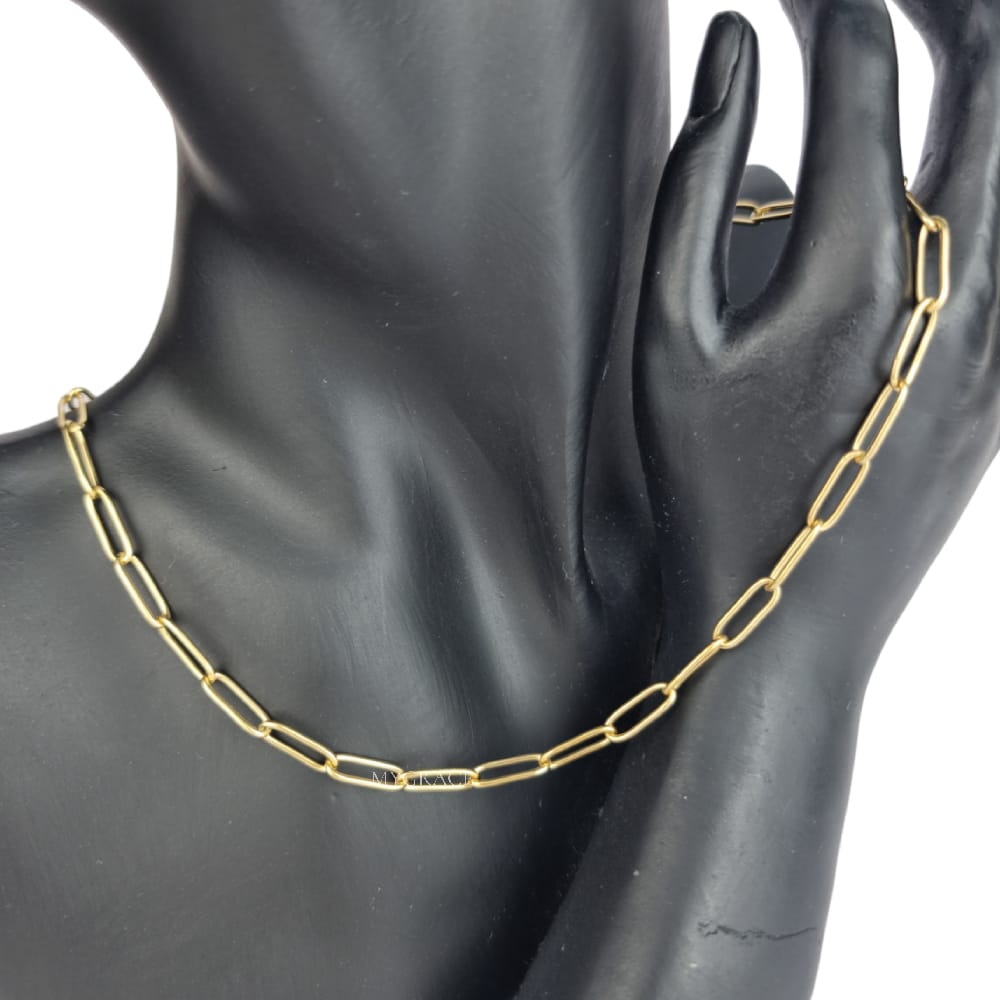 Gold-Tone Stainless Steel Chain Necklace "Be Confident", MYGRACE