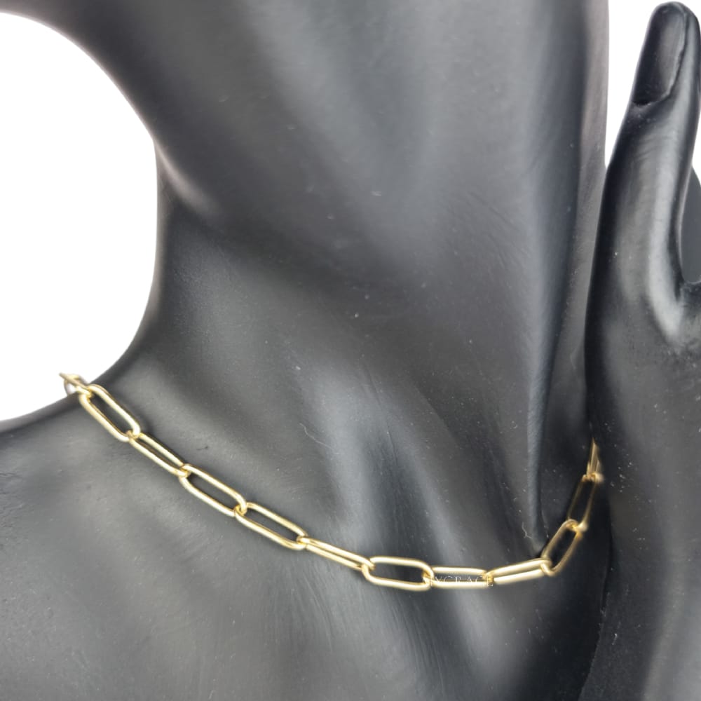 Gold-Tone Stainless Steel Chain Necklace "Be Confident", MYGRACE