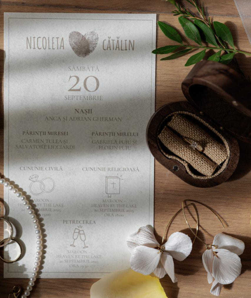 Wedding and baptism invitations
